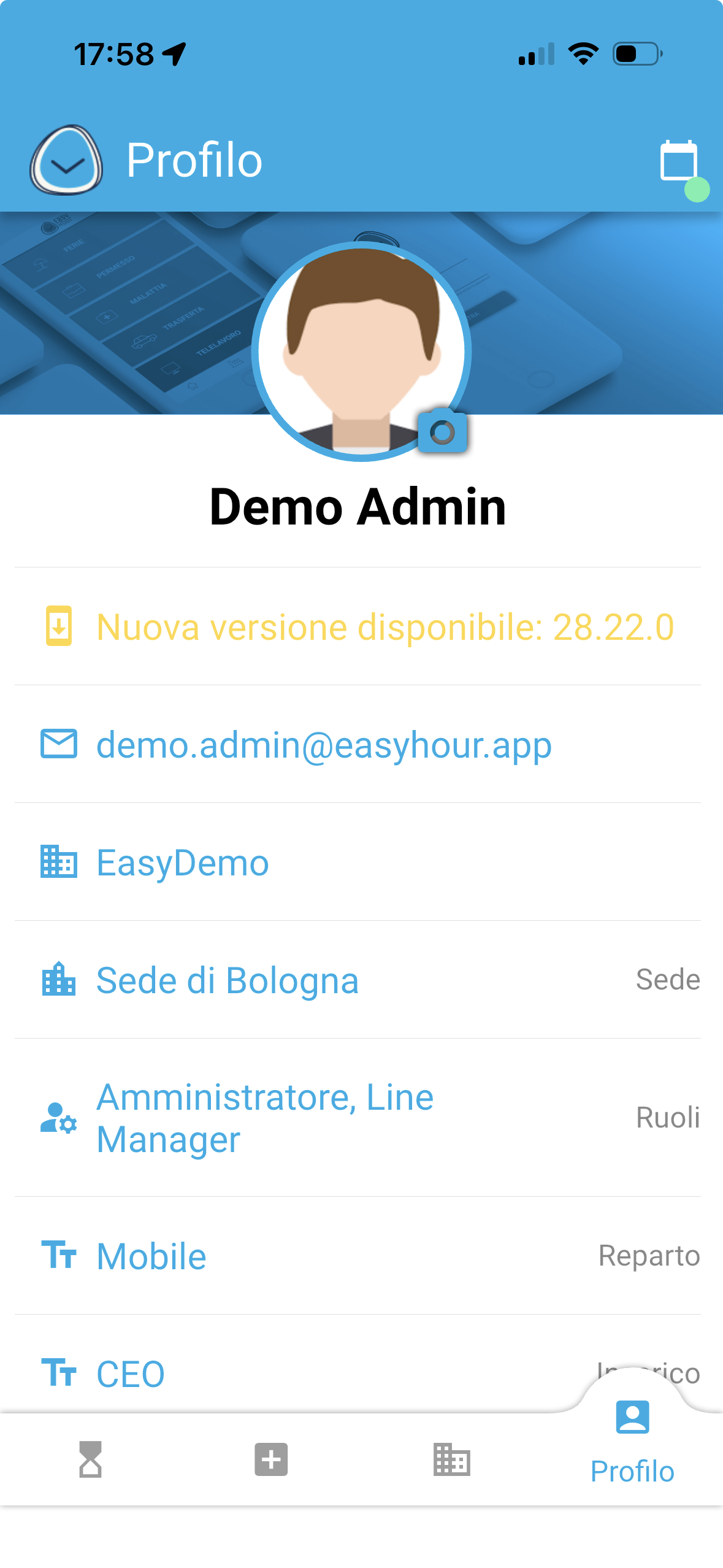 App mobile EasyHour