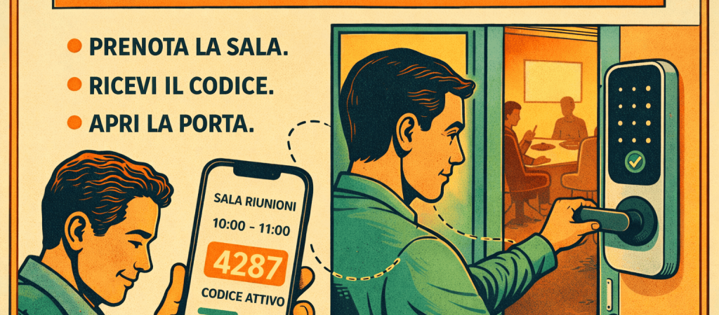 EasyHour integra le smart lock Tuya: la sala riunioni si apre con la prenotazione